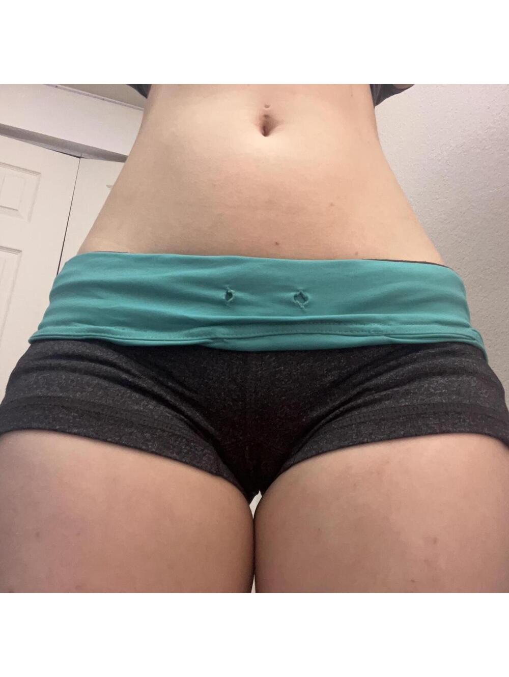 mini low rise foldover shorts